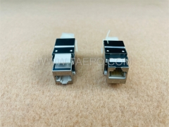 CAT6 STP 8P8C RJ45 180 degree AP style Keystone jack