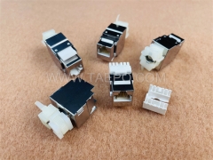 CAT6 STP 8P8C RJ45 180 degree AP style Keystone jack from China manufacturer TAEPO for Sale