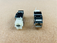 CAT6 STP 8P8C RJ45 180 degree AP style Keystone jack