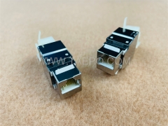 CAT6 STP 8P8C RJ45 180 degree AP style Keystone jack