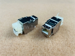 CAT6 STP 8P8C RJ45 180 degree AP style Keystone jack