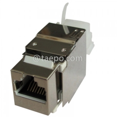 CAT6 STP 8P8C RJ45 180 degree AP style Keystone jack from China manufacturer TAEPO for Sale