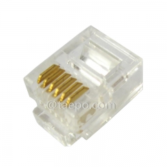 CAT3 6P6C UTP Modular plug for terminating twisted pair cables