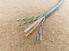 4 pairs CAT6 UTP bare copper AWG23 solid coductor LAN cable 305m/roll