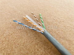 4 pairs CAT6 UTP bare copper AWG23 solid coductor LAN cable 305m/roll