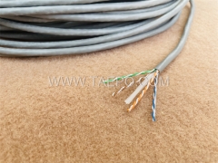 4 pairs CAT6 UTP bare copper AWG23 solid coductor LAN cable 305m/roll