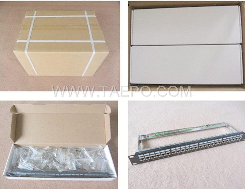 Packing Picture for CAT6A RJ45 STP shielded patch panel