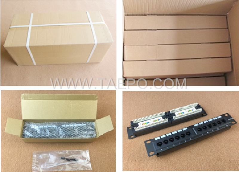 Packing Picture for 10 inch 12 port network patch panel