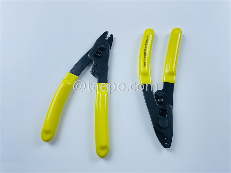 Fiber optic cable stripper, for stripping 125um fiber with 250um  buffer coating and loose tube, 2 holes