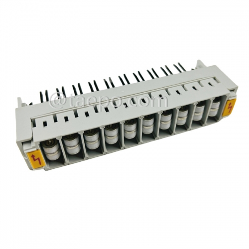 10 pairs 3-pole over-voltage protection magazine krone surge protector with GDT arrester