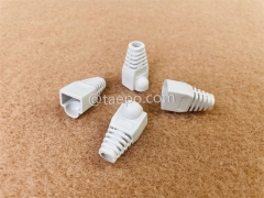 Grey color Cat5e and Cat6 cable Modular plug rj45 with boot