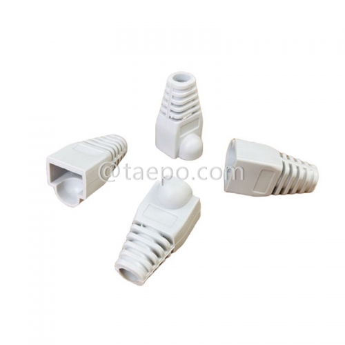 Grey color Cat5e and Cat6 cable Modular plug rj45 with boot