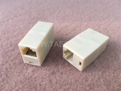 180 degree RJ45 to RJ45 UTP 8P8C CAT5E Inline coupler