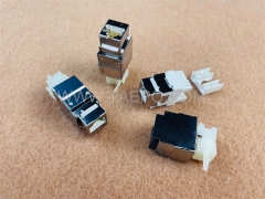 180 degree CAT5E RJ45 8P8C AP style STP shielded Keystone jack