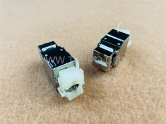 180 degree CAT5E RJ45 8P8C AP style STP shielded Keystone jack