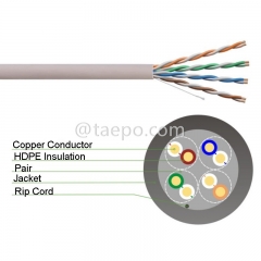 4 pairs CAT5E UTP bare copper ethernet network LAN cable