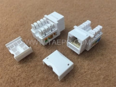 CAT 6 unshielded UTP 90 degree RJ45 Keystone jack with good price