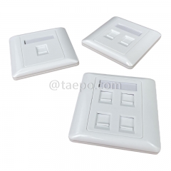 86x86mm AP style 1-port RJ45 network wall faceplate