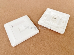 86x86mm AP style 1-port RJ45 network wall faceplate