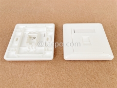 86x86mm AP style 1-port RJ45 network wall faceplate