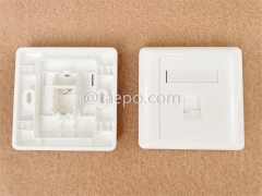 86x86mm AP style 1-port RJ45 network wall faceplate