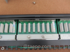 1U 24 port CAT5E RJ45 server rack shielded STP network patch panel