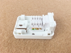 CAT5E 8P8C 1 port surface mount box with keystone jack with RoHS Certificate