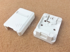 CAT5E 8P8C 1 port surface mount box with keystone jack with RoHS Certificate