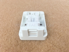 CAT5E 8P8C 1 port surface mount box with keystone jack with RoHS Certificate