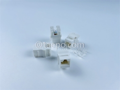 CAT6 UTP unshielded 8P8C AP style 180 degree Keystone jack