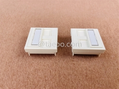 45x45mm 2 port French Style network faceplate insert for Cat5e Cat6 Keystona jack