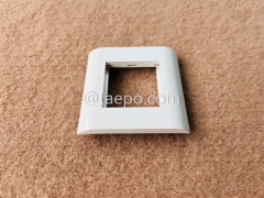 80x80mm 2 port RJ45 network French faceplates applicable with faceplate insert and keystone jack from China Manufacturer for Sale