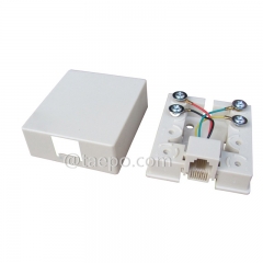 CAT3 telephone wire connection box with 6P4C RJ11 jack with RoHS Certificate