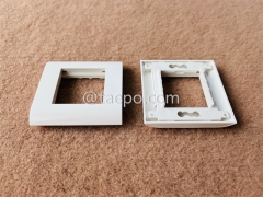 80x80mm 2 port RJ45 network French faceplates applicable with faceplate insert and keystone jack from China Manufacturer for Sale