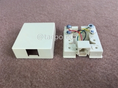 CAT3 telephone wire connection box with 6P4C RJ11 jack with RoHS Certificate