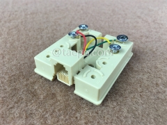 CAT3 telephone wire connection box with 6P4C RJ11 jack with RoHS Certificate