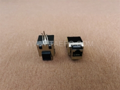 CAT 6 rj45 8P8C 90 degree STP shielded network Keystone jack