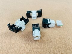 180 degree AP style network CAT6A UTP 8P8C RJ45 Keystone jack for for network connections