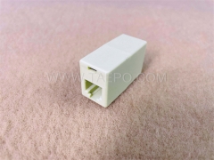 180 degree CAT3 6P4C telephone Inline coupler