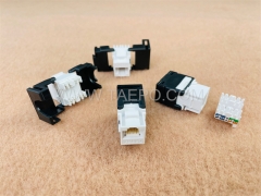 180 degree AP style network CAT6A UTP 8P8C RJ45 Keystone jack for for network connections