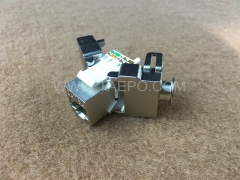 180 degree CAT6A 8P8C RJ45 STP shielded Keystone modular jack