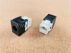 180 degree AP style network CAT6A UTP 8P8C RJ45 Keystone jack for for network connections