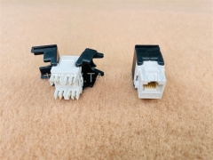 180 degree AP style network CAT6A UTP 8P8C RJ45 Keystone jack for for network connections