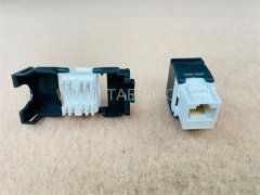 180 degree AP style network CAT6A UTP 8P8C RJ45 Keystone jack for for network connections