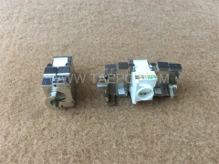 180 degree CAT6A 8P8C RJ45 STP shielded Keystone modular jack