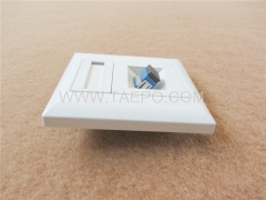 86x86mm Fiber optic faceplate for duplex SC adapter