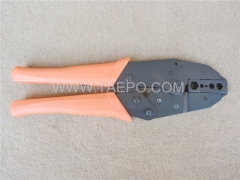 Compression crimping tool for F/BNC/RCA/RG58/RG59 and RG6 cable