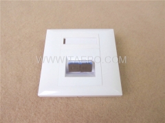 86x86mm Fiber optic face plate for simplex SC adapters