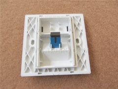 86x86mm Fiber optic faceplate for duplex SC adapter