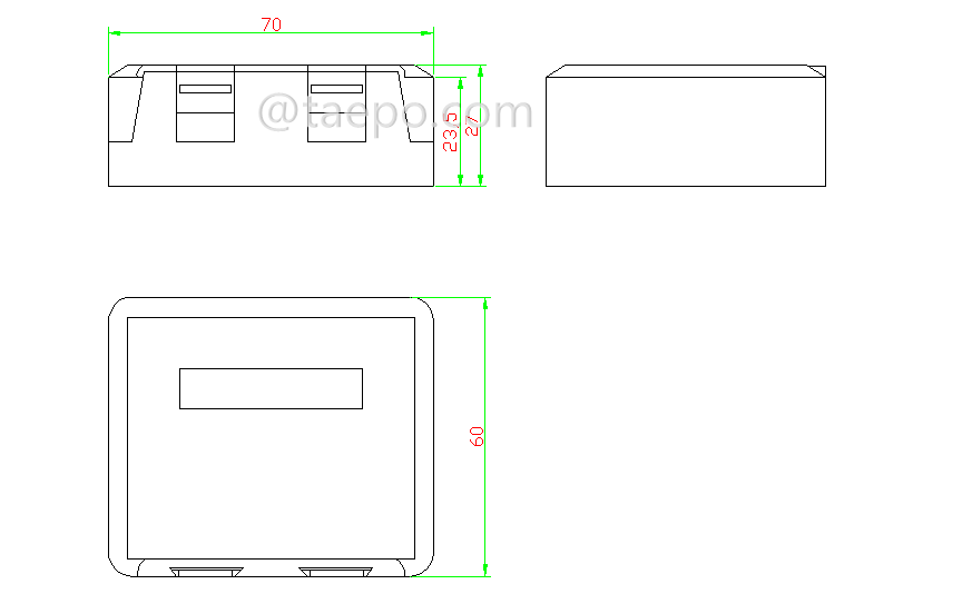 Schematic Diagrams for 2 port surface mount box